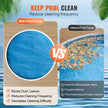 VEVOR Solar Pool Cover, ?10 ft Round Solar Blanket for Pools, Inground Above Ground Swimming Pool Solar Cover, 15 mil Solar Covers Blue