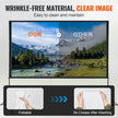 VEVOR Projector Screen with Stand, 120 inch 16:9 4K 1080 HD Outdoor Movie Screen with Stand, Wrinkle-Free Projection Screen with Tripods and Carry Bag, for Home Theater Cinema Backyard Movie Night