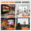 VEVOR Projector Screen with Stand, 120 inch 16:9 4K 1080 HD Outdoor Movie Screen with Stand, Wrinkle-Free Projection Screen with Tripods and Carry Bag, for Home Theater Cinema Backyard Movie Night