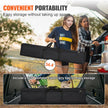 VEVOR Projector Screen with Stand, 150 inch 16:9 4K 1080 HD Outdoor Movie Screen with Stand, Wrinkle-Free Projection Screen with Tripods and Carry Bag