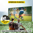 VEVOR Outdoor Movie Screen w/ Stand Portable Projector Screen 90