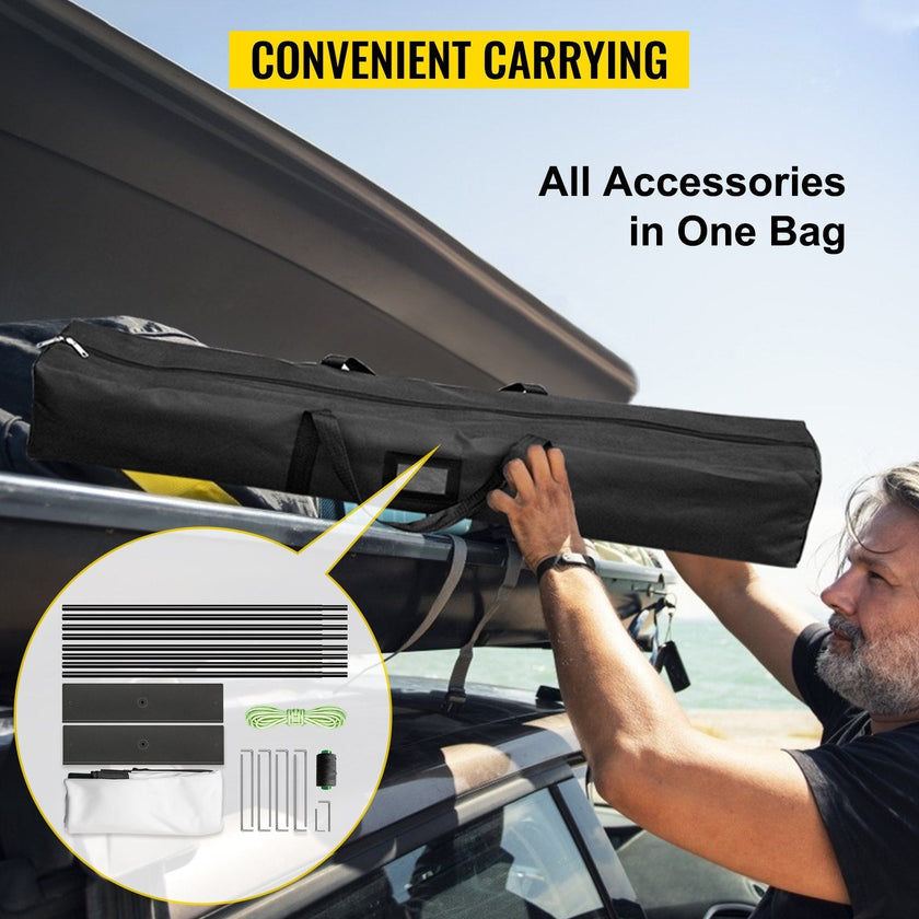 VEVOR Outdoor Movie Screen w/ Stand Portable Projector Screen 90