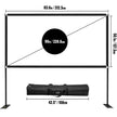 VEVOR Outdoor Movie Screen w/ Stand Portable Projector Screen 90