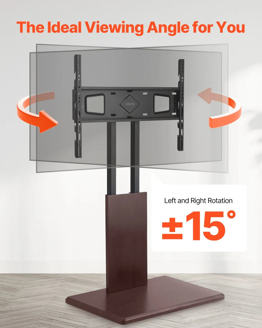 VEVOR Universal TV Stand Swivel Stand Holds up to 99 lbs for 32-70 Inch Screens