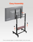 VEVOR Rolling TV Stand Mobile TV Cart Holds Up to 205 lbs for 55-100 Inch TVs