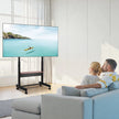 VEVOR Rolling TV Stand Mobile TV Cart Holds Up to 205 lbs for 55-100 Inch TVs