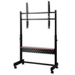 VEVOR Rolling TV Stand Mobile TV Cart Holds Up to 205 lbs for 55-100 Inch TVs