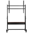 VEVOR Rolling TV Stand Mobile TV Cart Holds Up to 205 lbs for 55-100 Inch TVs