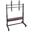 VEVOR Rolling TV Stand Mobile TV Cart Holds Up to 205 lbs for 55-100 Inch TVs