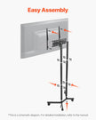 VEVOR Rolling TV Stand Mobile TV Cart Holds Up to 88 lbs for 32-65 Inch Screens