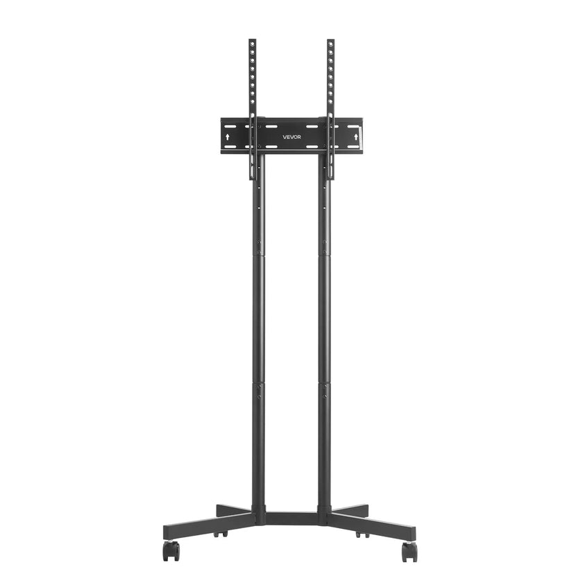 VEVOR Rolling TV Stand Mobile TV Cart Holds Up to 88 lbs for 32-65 Inch Screens