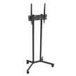 VEVOR Rolling TV Stand Mobile TV Cart Holds Up to 88 lbs for 32-65 Inch Screens