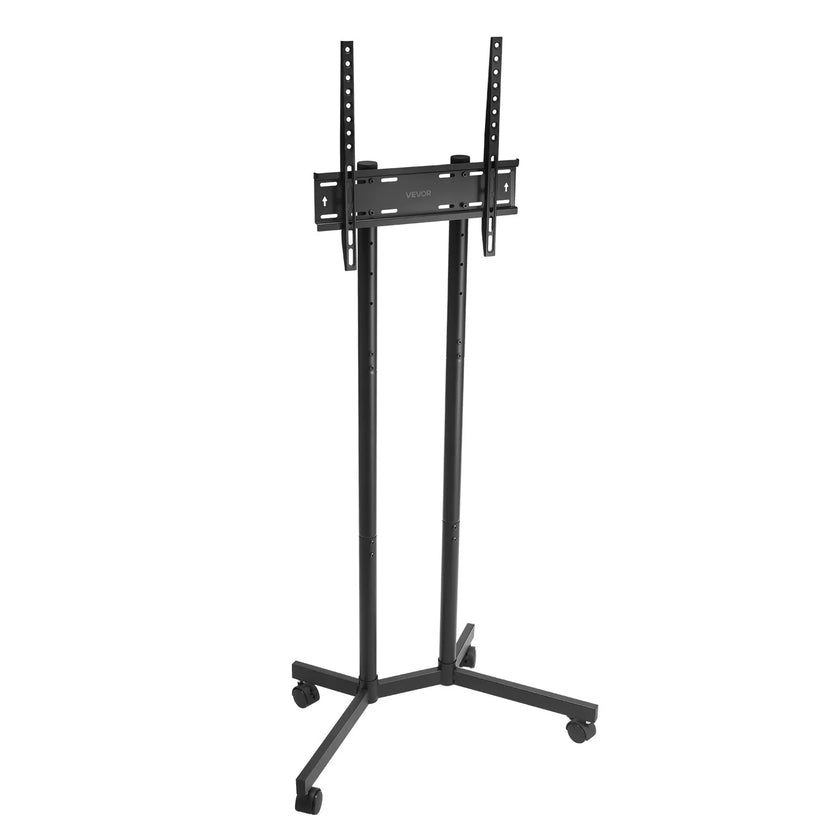 VEVOR Rolling TV Stand Mobile TV Cart Holds Up to 88 lbs for 32-65 Inch Screens