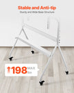 VEVOR Rolling TV Stand Mobile TV Cart Holds Up to 198 lbs for 35-100 In Screens