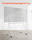 VEVOR Rolling TV Stand Mobile TV Cart Holds Up to 198 lbs for 35-100 In Screens