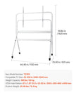 VEVOR Rolling TV Stand Mobile TV Cart Holds Up to 198 lbs for 35-100 In Screens