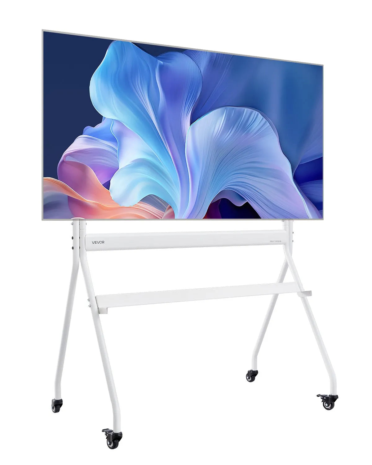 VEVOR Rolling TV Stand Mobile TV Cart Holds Up to 198 lbs for 35-100 In Screens
