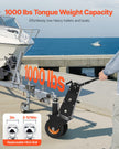 300lbs Adjustable Trailer Dolly 16.5 and 22 in Height 1-7/8 and 2 in Balls