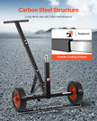 600lbs Trailer Dolly 16.5 and 22 inAdjustable Height 1-7/8 in Ball Solid Tires