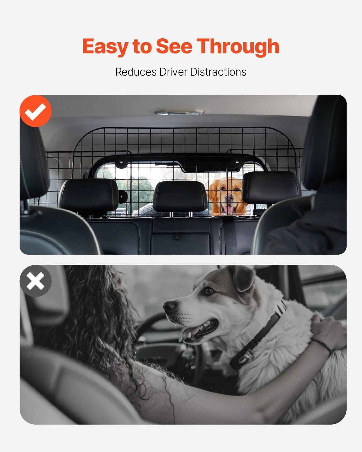 VEVOR Dog Car Barrier 38