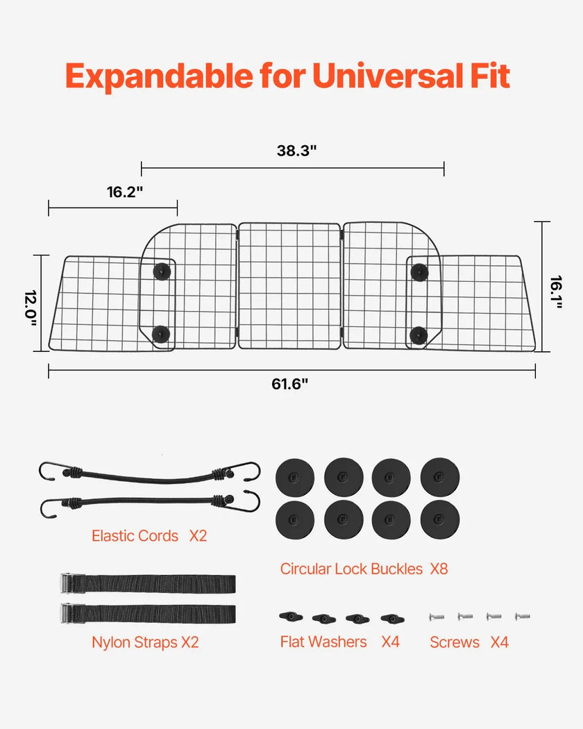 VEVOR Dog Car Barrier 38.5
