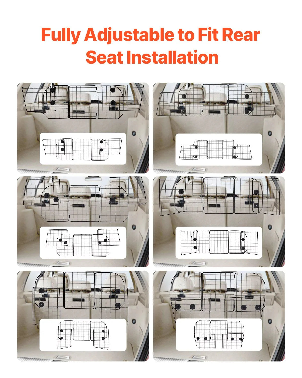 VEVOR Dog Car Barrier 38.5