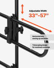 VEVOR Dog Car Barrier Metal Adjustable Pet Barrier Universal-Fit Pet Divider