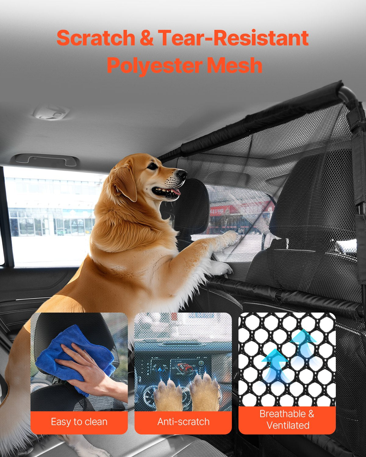 VEVOR Dog Car Barrier 56