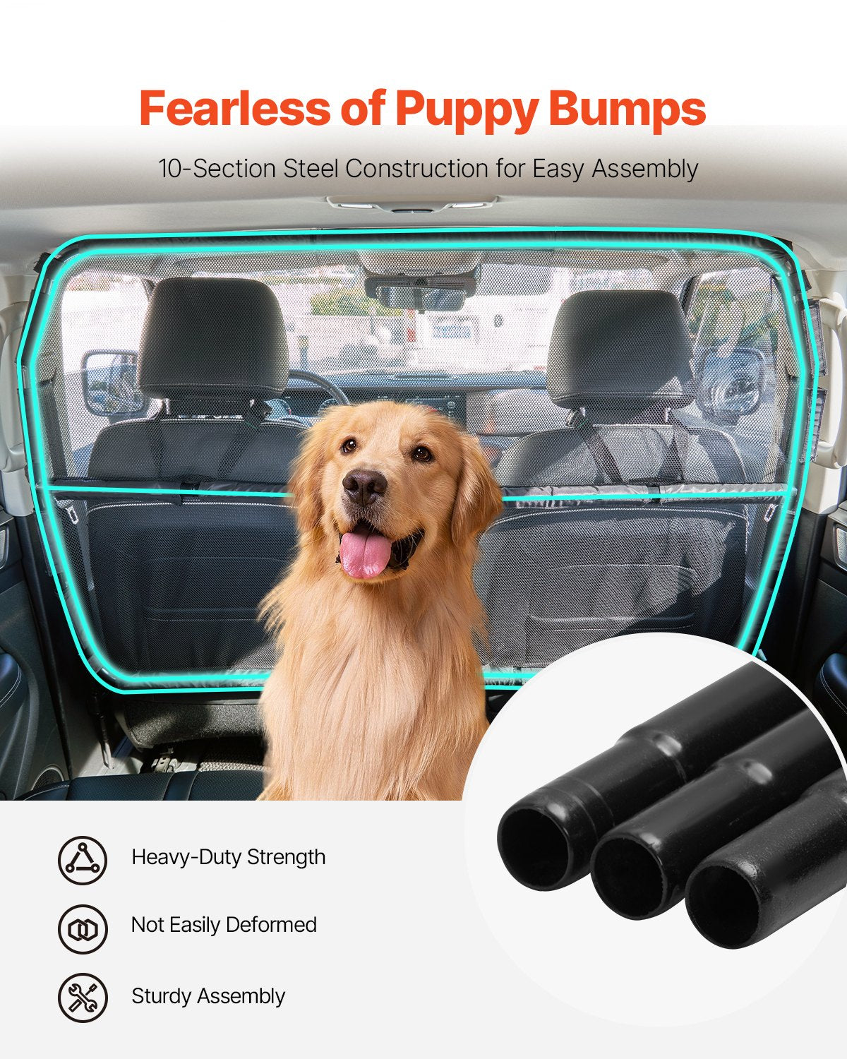 VEVOR Dog Car Barrier 56