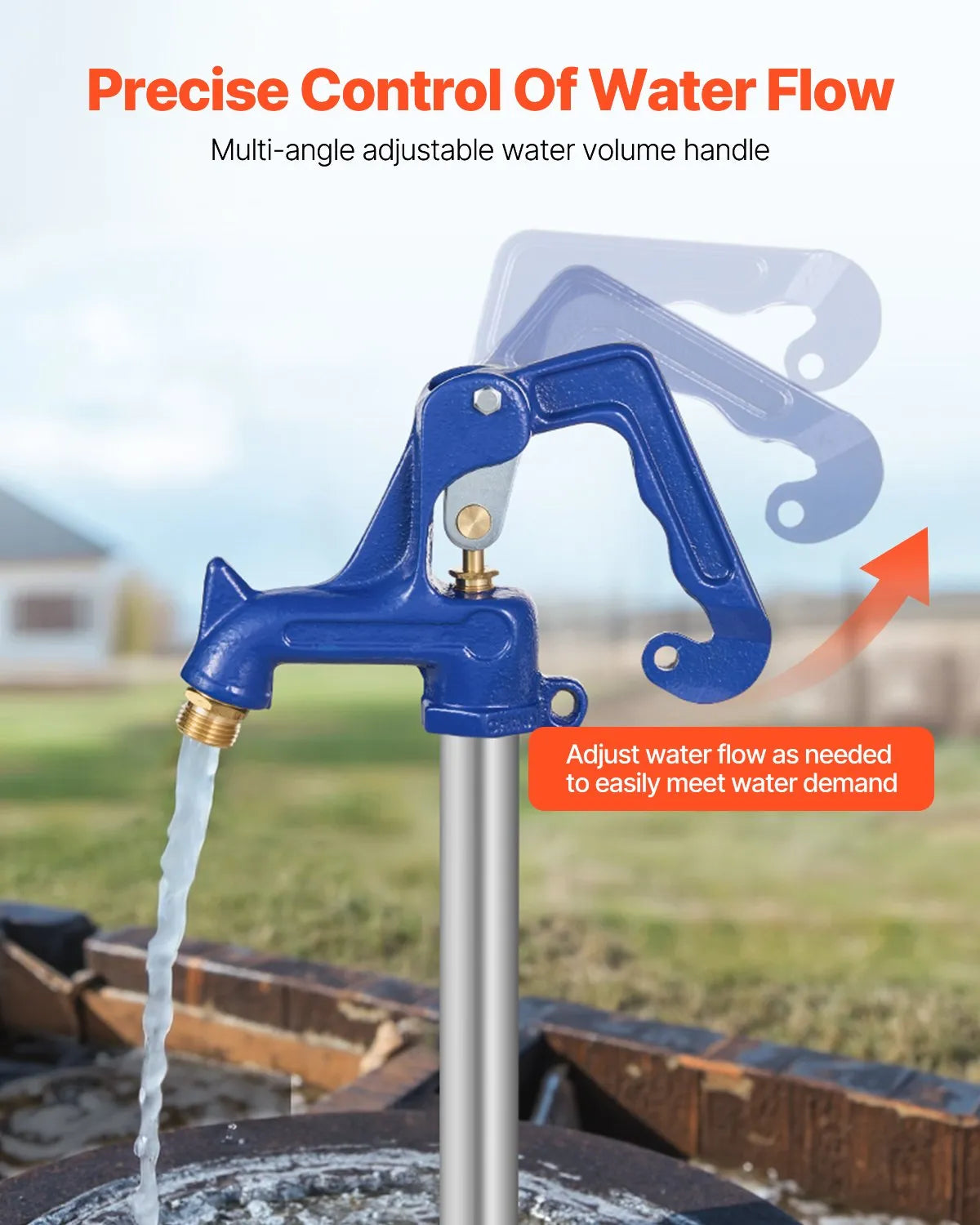 VEVOR Frost Free Outdoor Faucet Freeze Proof Yard Hydrant Complete Head Assembly