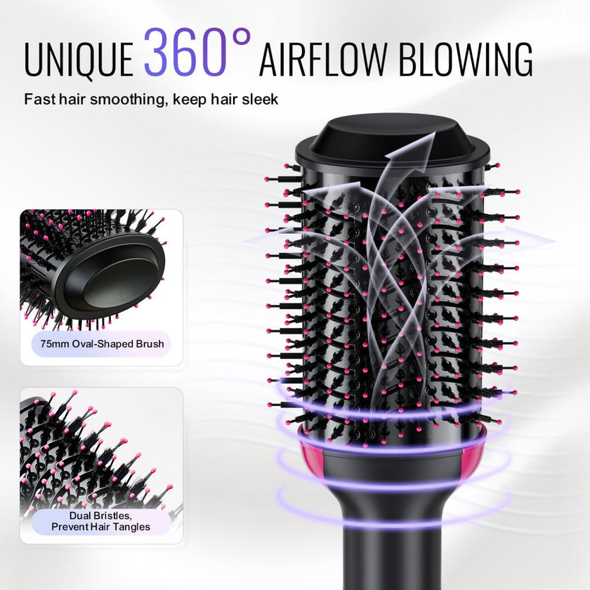VEVOR Hair Blow Dryer Brush Ionic Hair Dryer and Styler with 2.95