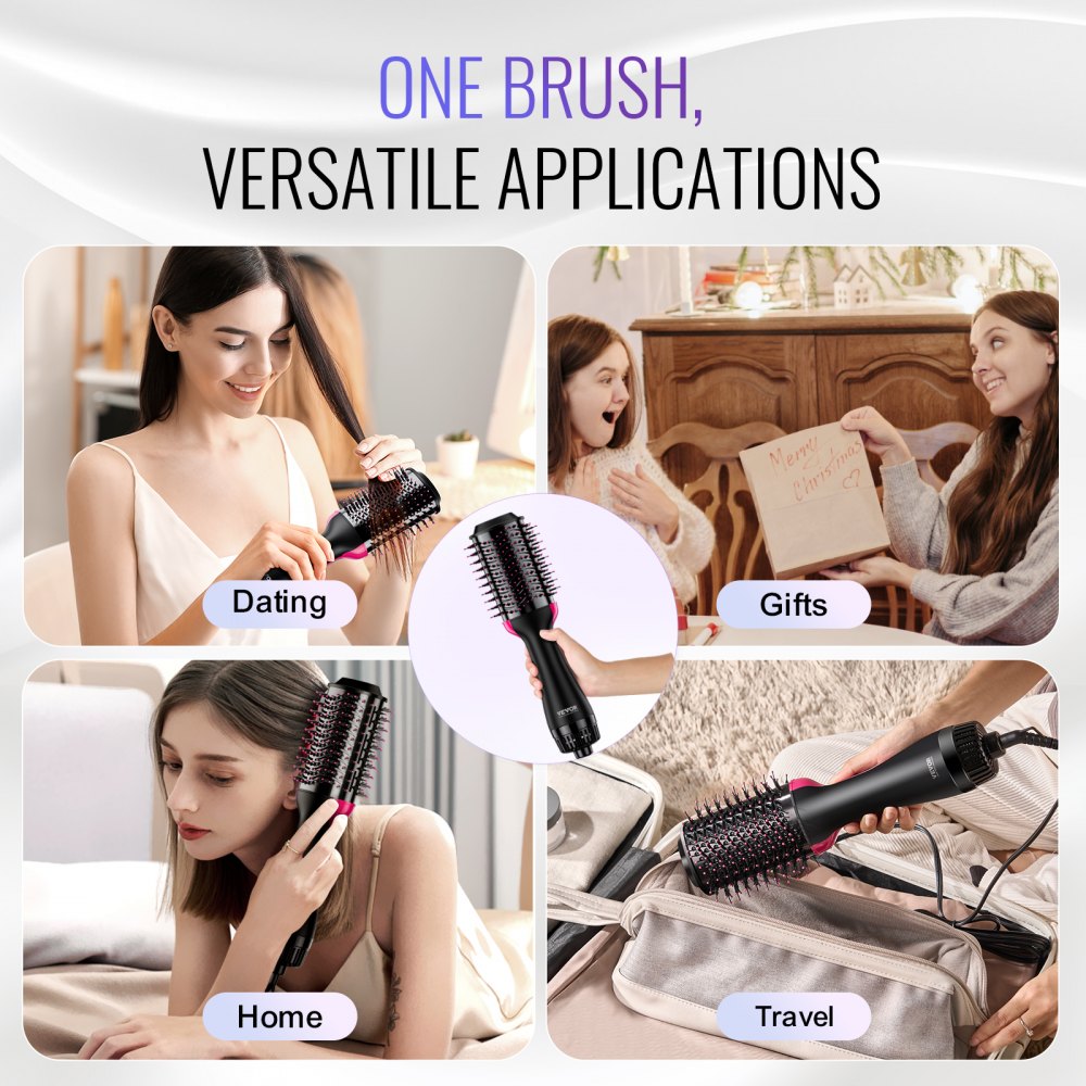 VEVOR Hair Blow Dryer Brush Ionic Hair Dryer and Styler with 2.95