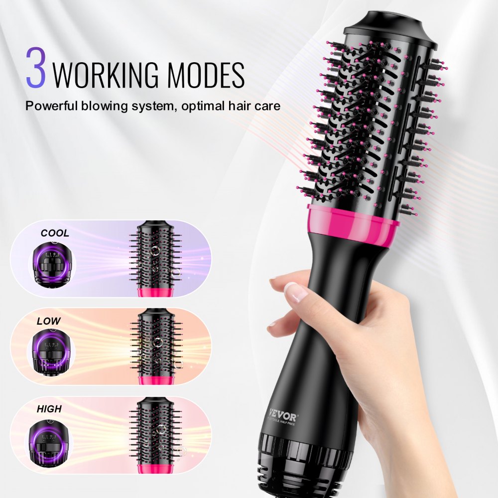 VEVOR Hair Blow Dryer Brush Ionic Hair Dryer and Styler with 2.56