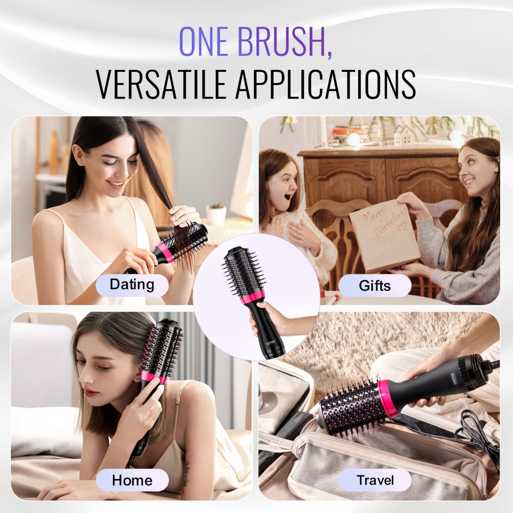 VEVOR Hair Blow Dryer Brush Ionic Hair Dryer and Styler with 2.56