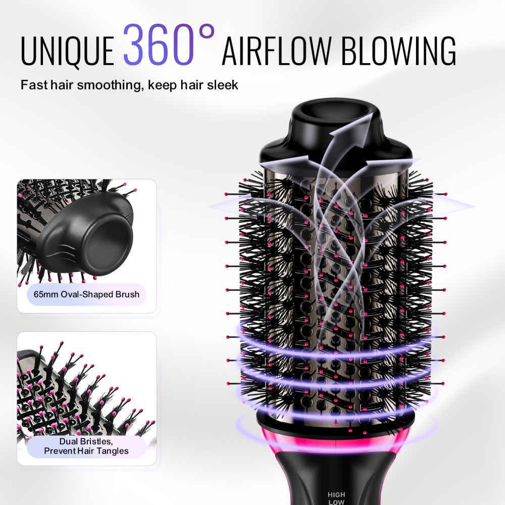 VEVOR Hair Blow Dryer Brush Ionic Hair Styler Volumizer with 2.56