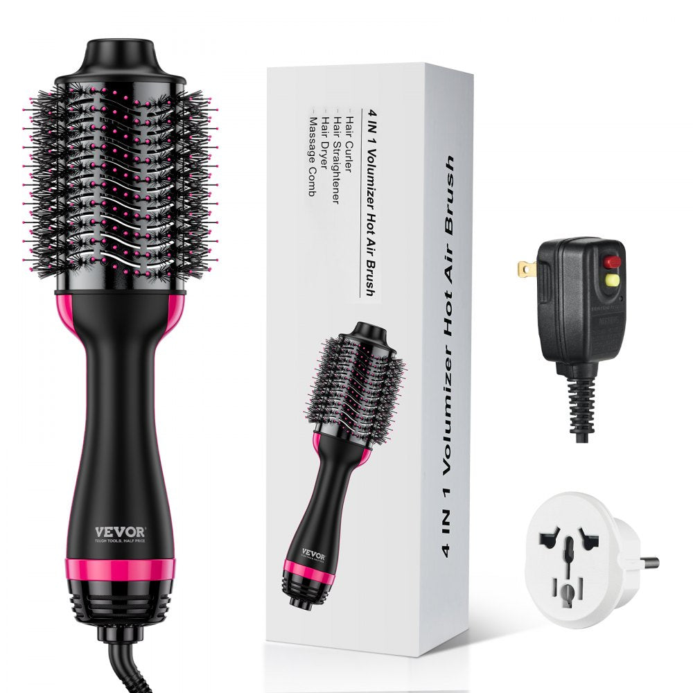 VEVOR Hair Blow Dryer Brush Dual Voltage Hot Air Styler with 2.95