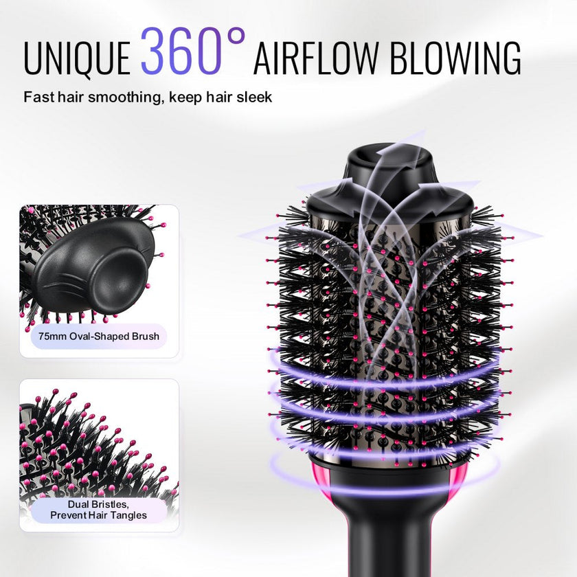 VEVOR Hair Blow Dryer Brush Ionic Hair Styler Volumizer with 2.95