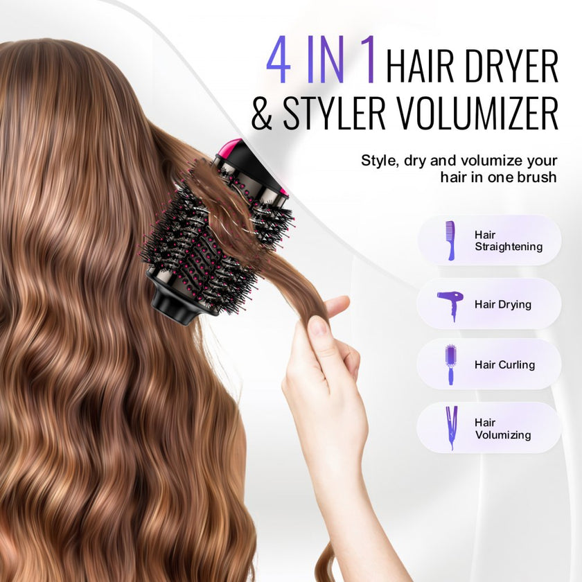 VEVOR Hair Blow Dryer Brush Ionic Hair Styler Volumizer with 2.95