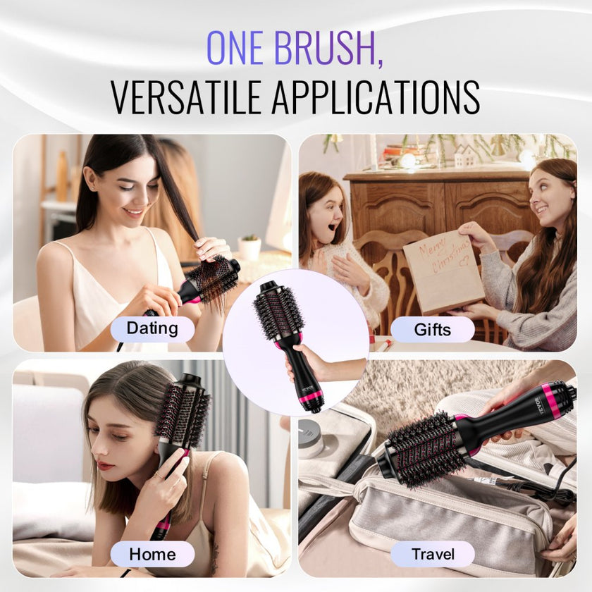 VEVOR Hair Blow Dryer Brush Ionic Hair Styler Volumizer with 2.95