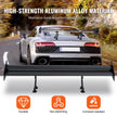 VEVOR GT Wing Car Spoiler, 53.1 inch Universal Spoiler with Double Deck, Adjustable Lightweight Aluminum, Car Rear Spoiler Wing, Racing Spoiler BGW/JDM Drift Black