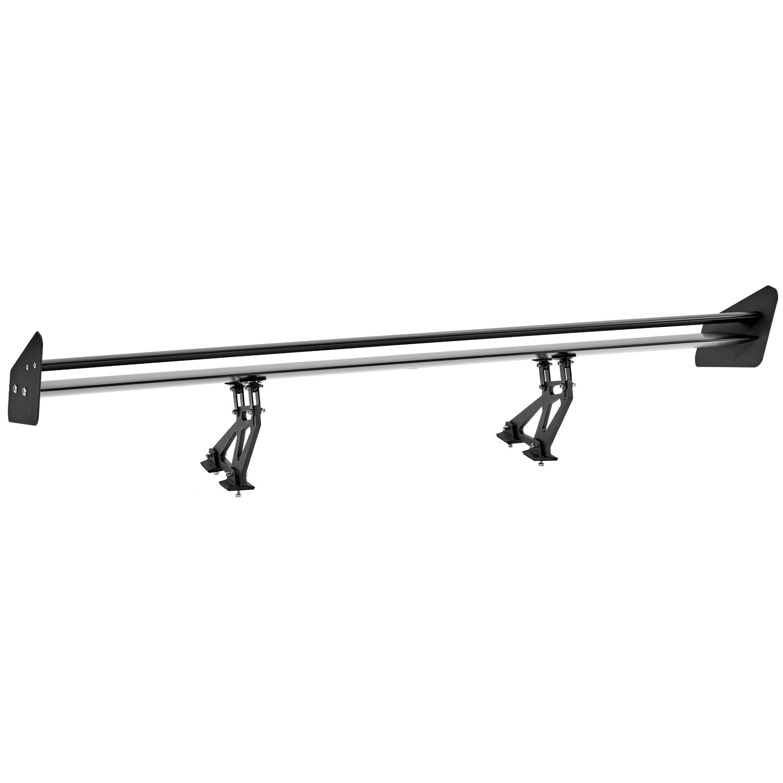 VEVOR GT Wing Car Spoiler, 53.1 inch Universal Spoiler with Double Deck, Adjustable Lightweight Aluminum, Car Rear Spoiler Wing, Racing Spoiler BGW/JDM Drift Black