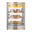 VEVOR 3-Tier Commercial Food Warmer Display, 800W Food Display Warmer with LED Light, Adjustable Shelf and Stainless Steel Frame, 86℉~185℉ Air Heating, 60L for Hamburger, Pizza, Bread, Fried Chicken