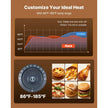 VEVOR 3-Tier Commercial Food Warmer Display, 1200W Food Display Warmer with LED Light, Top Storage and Adjustable Shelves, 86℉~185℉ Steam Heating, 75L for Hamburger, Pizza, Bread, Fried Chicken