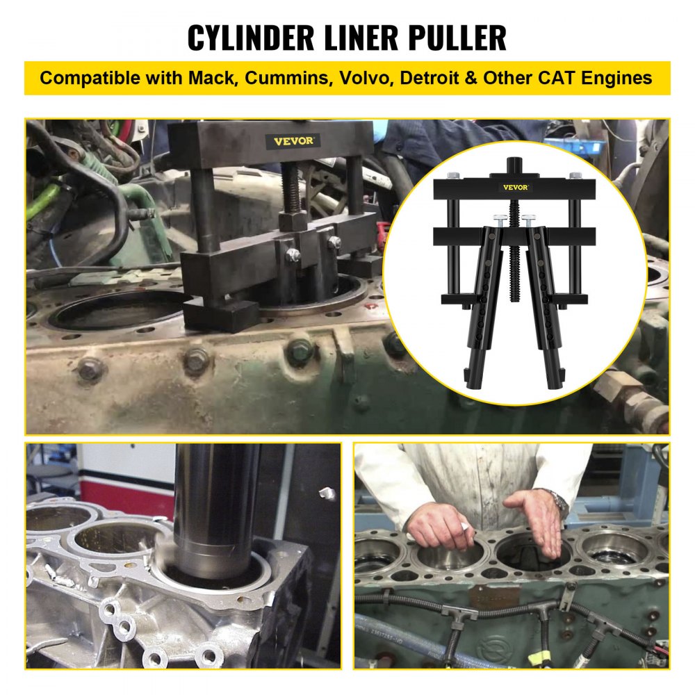 VEVOR Cylinder Liner Puller, Fit for 3.7-6.2