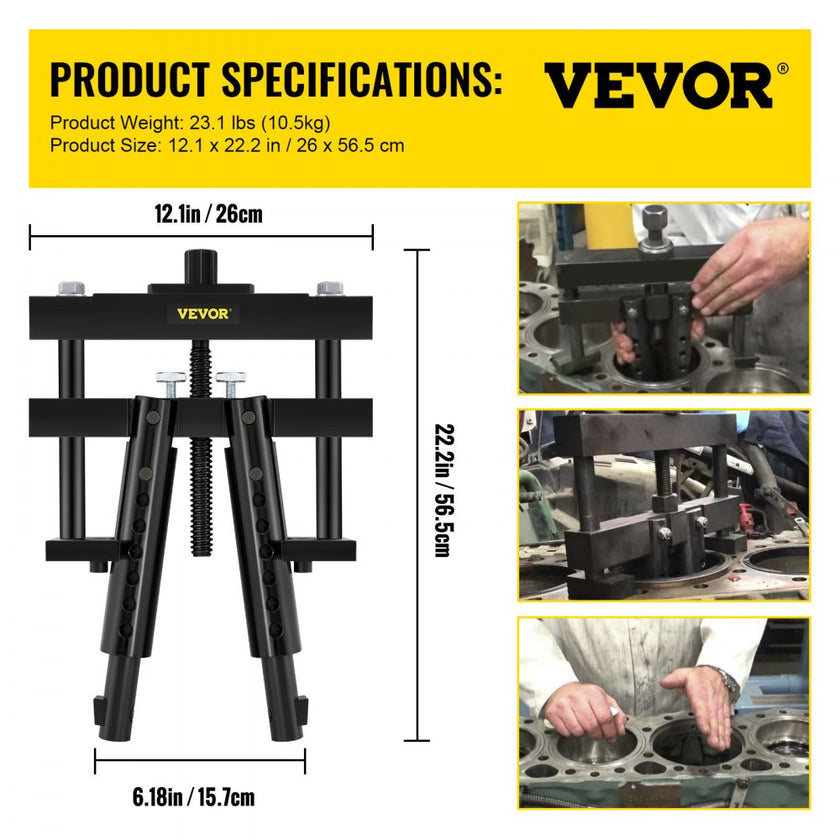 VEVOR Cylinder Liner Puller, Fit for 3.7-6.2