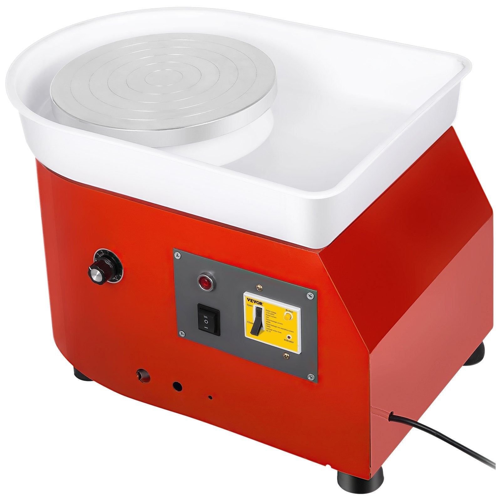 VEVOR Pottery Wheel 25cm Pottery Forming Machine with ABS Basin Electric Pottery Wheel 280W 110V for Ceramic Work Clay Art Craft