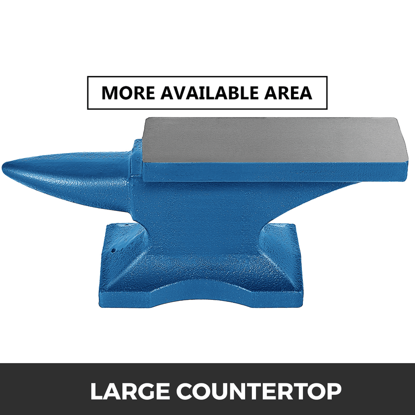 VEVOR Single Horn Anvil 22Lbs Cast Iron Anvil Blacksmith for Sale Forge Tools and Equipment Anvil Rugged Round Horn Anvil Blacksmith Jewelers Metalsmith Blacksmith Tool