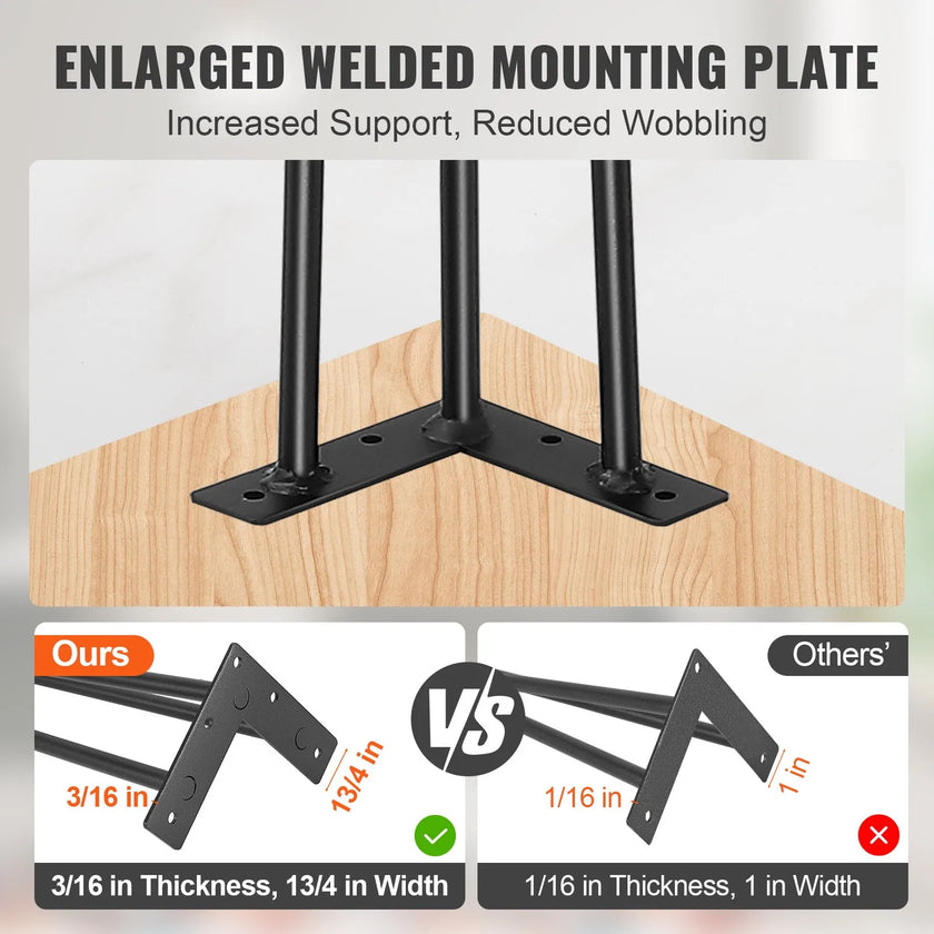 VEVOR Hairpin Table Legs 28