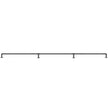 VEVOR Pipe Stair Handrail, 11FT Staircase Handrail, 440LBS Load Capacity Carbon Steel Pipe Handrail, Industrial Pipe Handrail with Wall Mount Support, Round Corner Wall Handrailing for Indoor, Outdoor