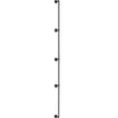 VEVOR Pipe Stair Handrail, 12FT Staircase Handrail, 440LBS Load Capacity Carbon Steel Pipe Handrail, Industrial Pipe Handrail with Wall Mount Support, Round Corner Wall Handrailing for Indoor, Outdoor